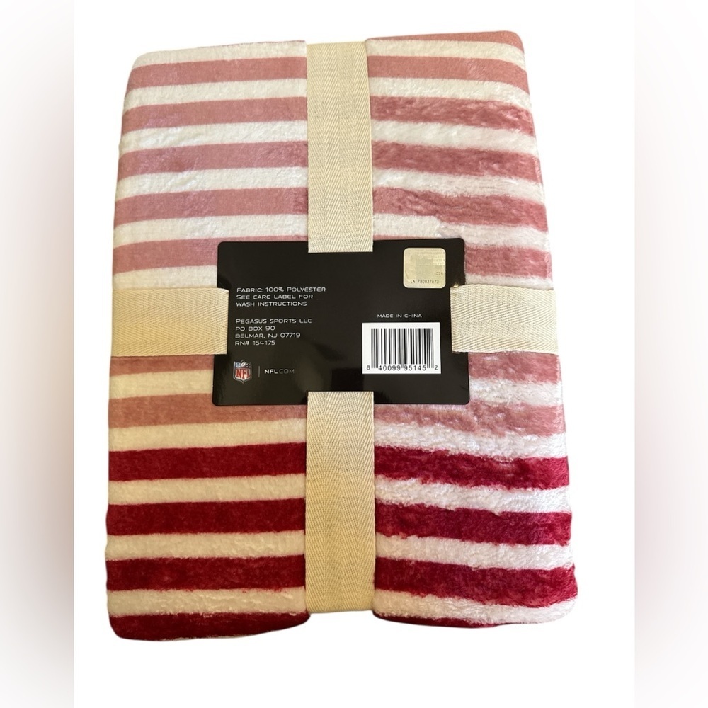 NWT NFL San Francisco Niners Fleece Throw - Picture 2 of 3